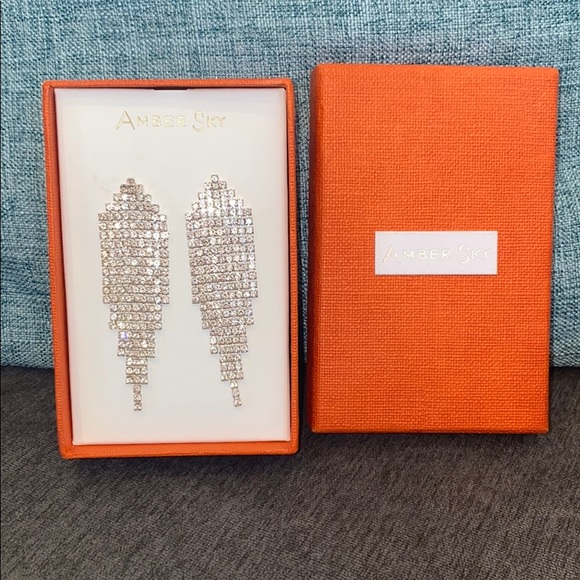 Drop bangle crystal chandelier earrings - Picture 1 of 4